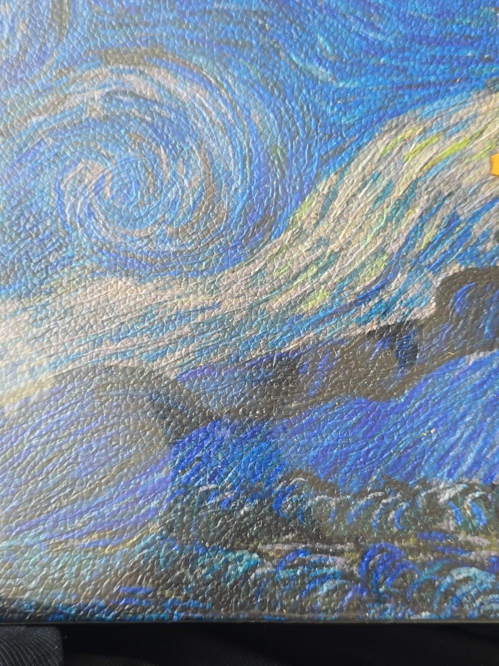NEW!!!  Italian Leather Journal Van Gogh "Starry Night" Lined Notebook - Picture 9 of 10